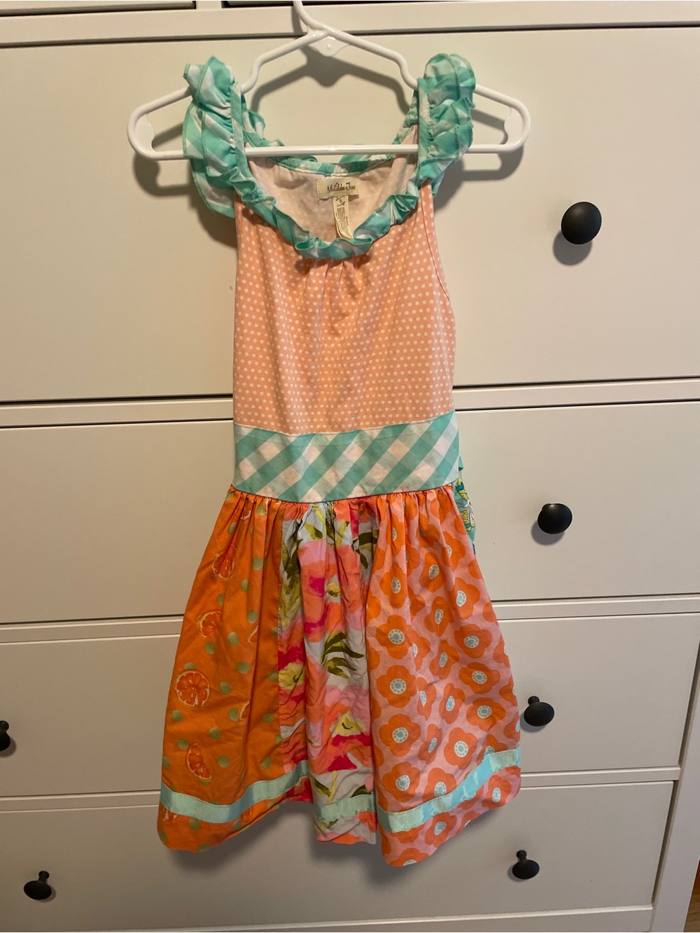Matilda Jane Orange & Mint Mixed-Print Sundress